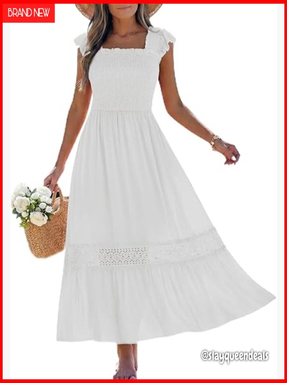 Sexy Lace Maxi Dress Backless Cut Out Tiered Ruffle Flowy Boho Vacation Beach
